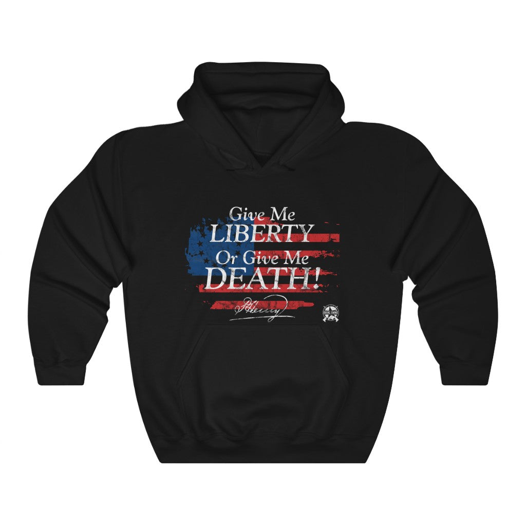 Give Me Liberty or Give Me Death Patrick Henry Signature Hoodie Hoodie Black L 