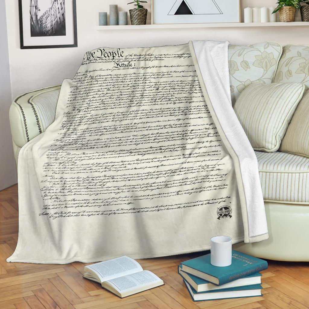 US Constitution Ultra Soft Premium Micro Fleece Blanket Blankets LARGE (60"X50") 