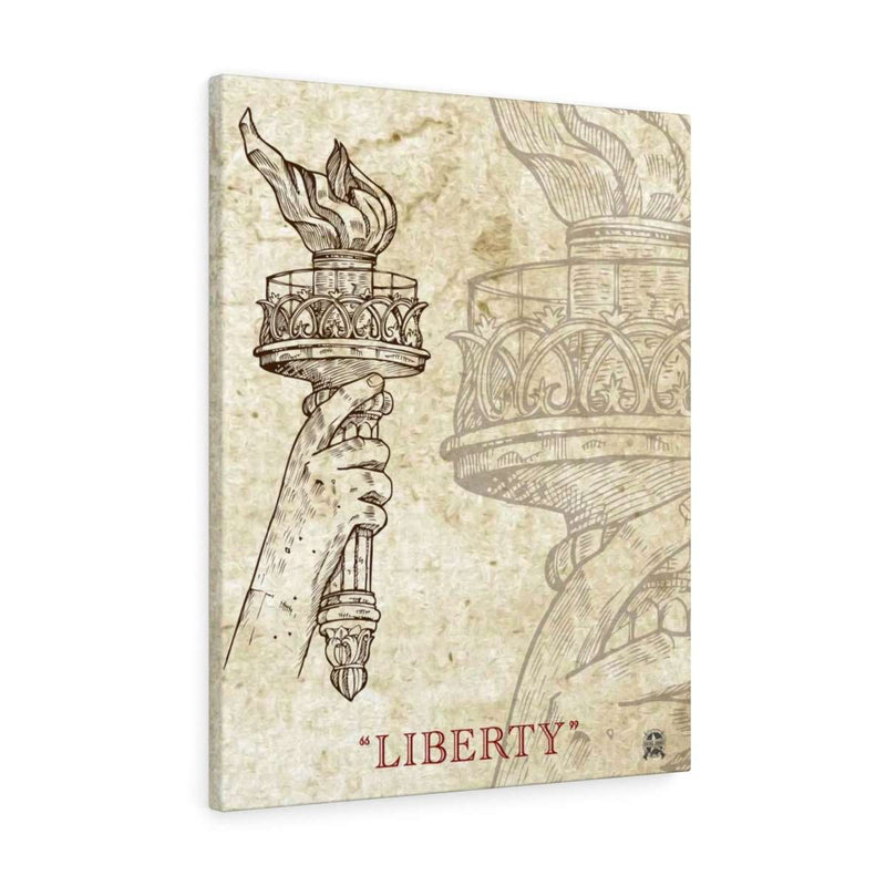 Liberty - Vintage Sketch Canvas Print Canvas 24″ × 30″ Premium Gallery Wraps (1.25″) 