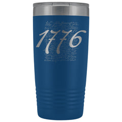 1776 Signers of the Declaration Stainless Etched Tumbler Tumblers Blue 
