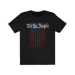 We The People US Constitution Double-Sided Premium T-Shirt T-Shirt Black L 