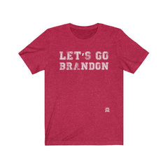 Let's Go Brandon T-Shirt Heather Red XS 