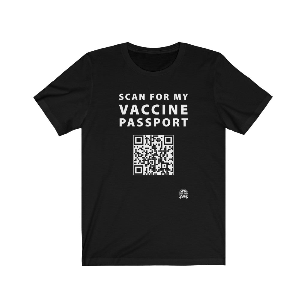 Scan for my Vaccine Passport - Real Working QR Code! T-Shirt Black L 