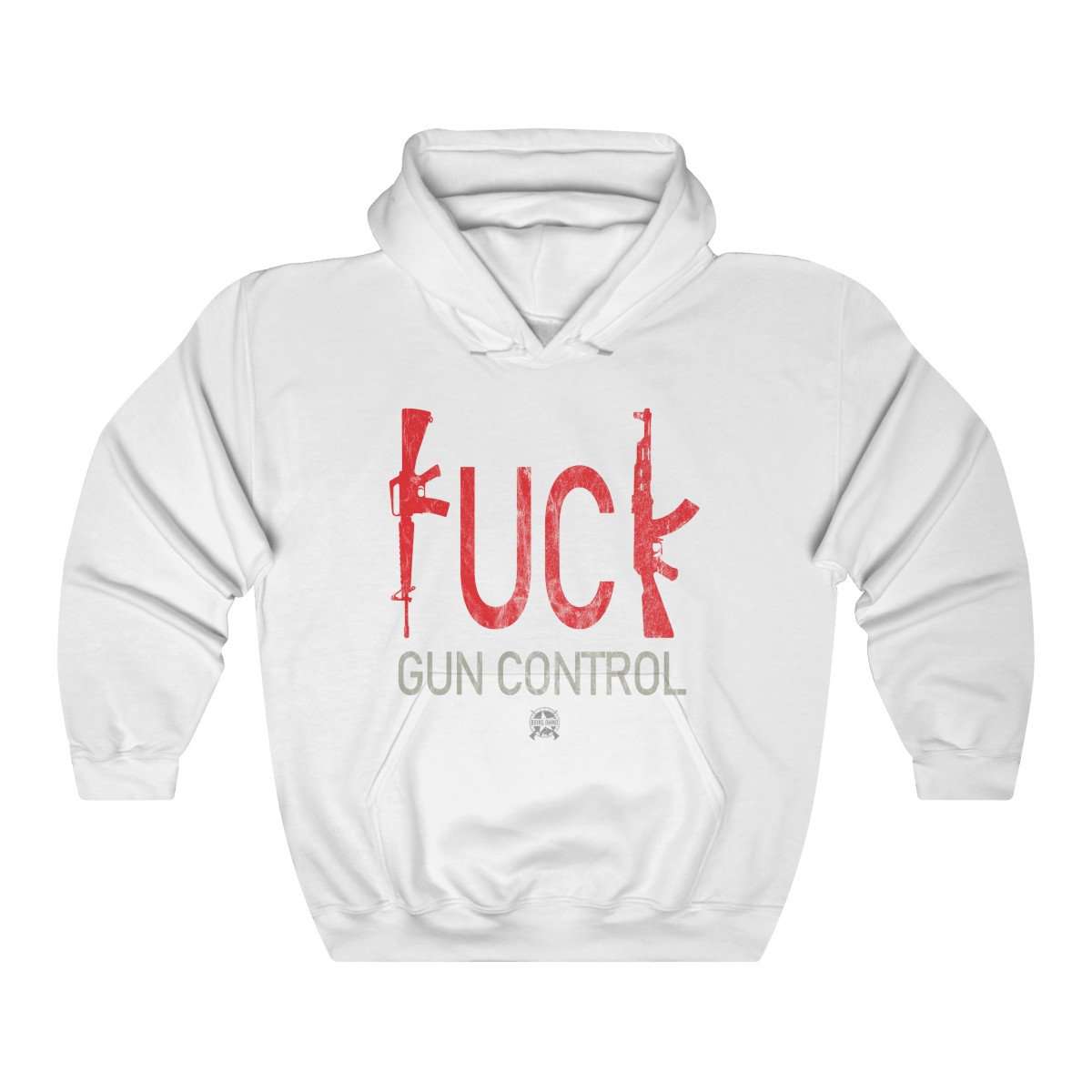 F -- K Gun Control Hoodie Hoodie White S 