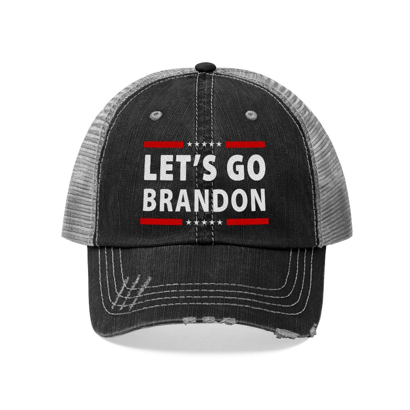 Let's Go Brandon Distressed Style Hat Hats Black One size 