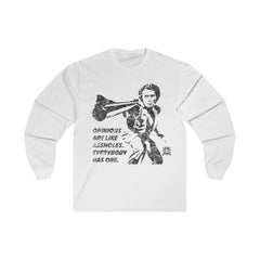 Opinions Are Like Assholes... Dirty Harry Long Sleeve T-Shirt Long-sleeve White S 