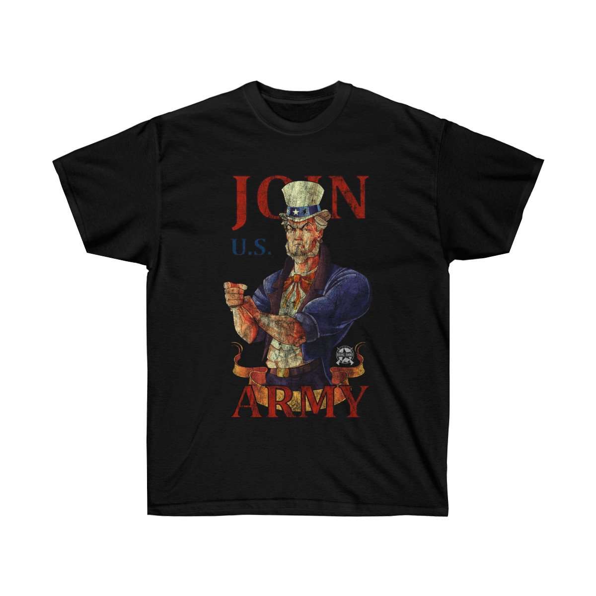 Join U.S. Army Vintage Distressed T-Shirt T-Shirt Black S 