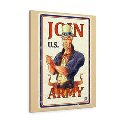 Join U.S. Army Vintage Canvas Print Canvas 24″ × 30″ Premium Gallery Wraps (1.25″) 