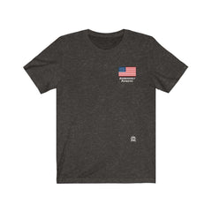 Aggressively Patriotic American Flag Premium Heathered T-Shirts T-Shirt Black Heather XS 