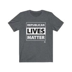 Republican Lives Matter Premium Jersey T-Shirt T-Shirt Dark Grey Heather XS 