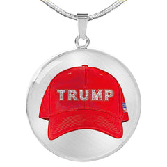 The Trump Red Hat Luxury Necklace - Made In USA! Jewelry 