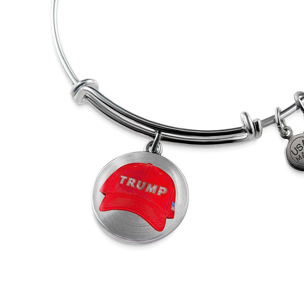 The Trump Red Hat Luxury Bangle Bracelet - Made In USA! Jewelry 