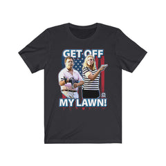 Get Off My Lawn St. Louis Couple T-Shirt Dark Grey L 