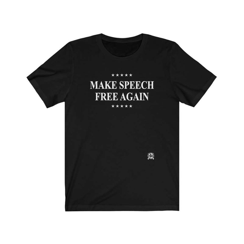 Make Speech Free Again Premium Jersey T-Shirt T-Shirt Black L 