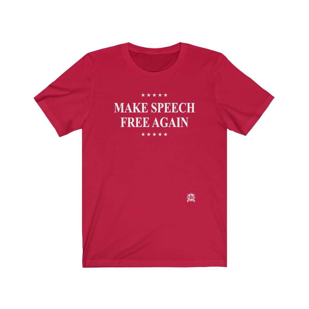 Make Speech Free Again Premium Jersey T-Shirt T-Shirt Red XS 