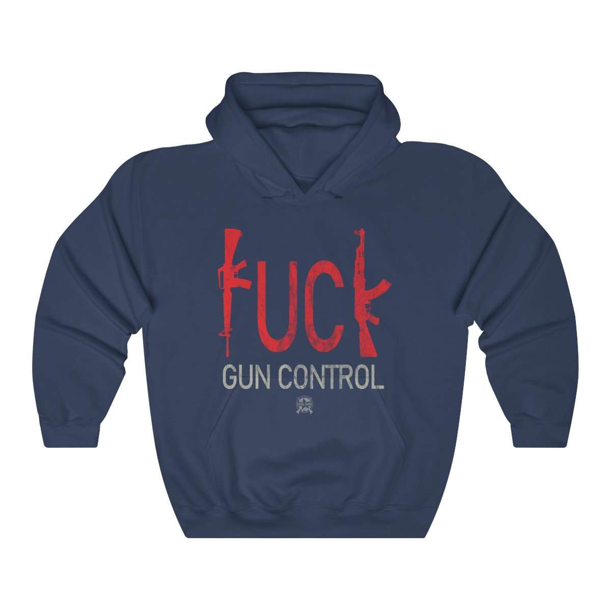 F -- K Gun Control Hoodie Hoodie Navy S 