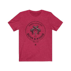Good Citizens Buy Guns & Ammo Premium Jersey T-Shirt T-Shirt Heather Red XS 