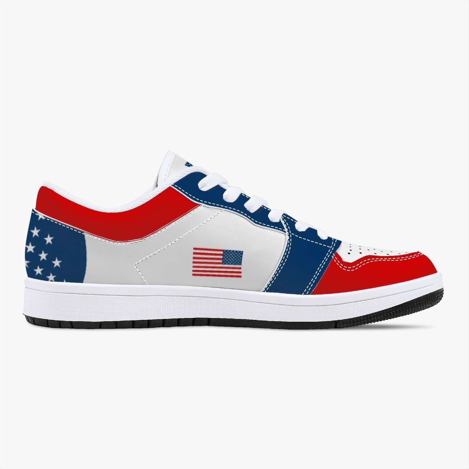 The "Americana" Premium Leather Sneakers - Bring Ammo Exclusive Collection! Trendy Shoes 