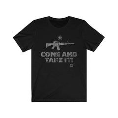 Come And Take It Distressed Style AR-15 Premium Jersey T-Shirt T-Shirt Black L 