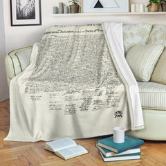 Declaration of Independence Premium Ultra Soft Micro Fleece Blanket Blankets LARGE (60"X50") 