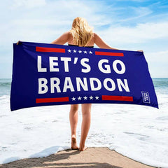 Let's Go Brandon Luxury Beach / Pool Towel Home Decor LARGE (30" × 60") 