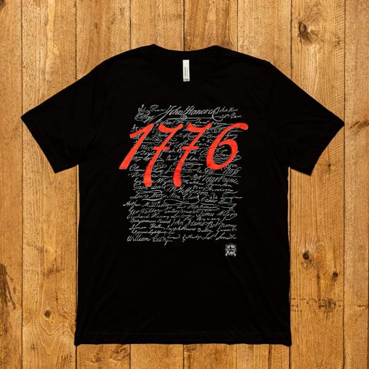 1776 Signers of the Declaration of Independence Signatures Premium Jersey T-Shirt T-Shirt 