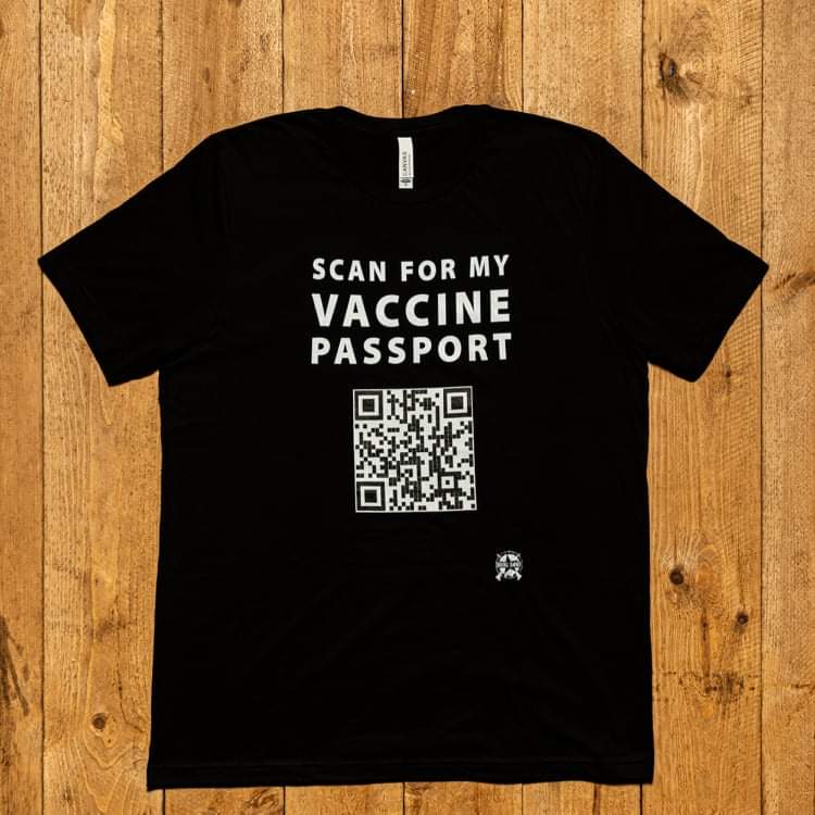 Scan for my Vaccine Passport - Real Working QR Code! T-Shirt 