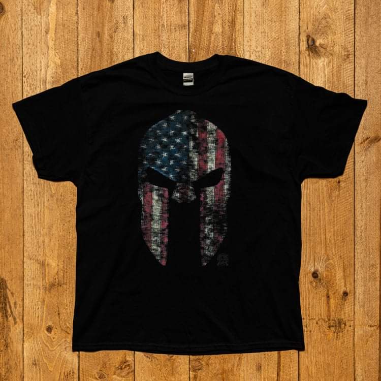 American Spartan Warrior T-Shirt T-Shirt 