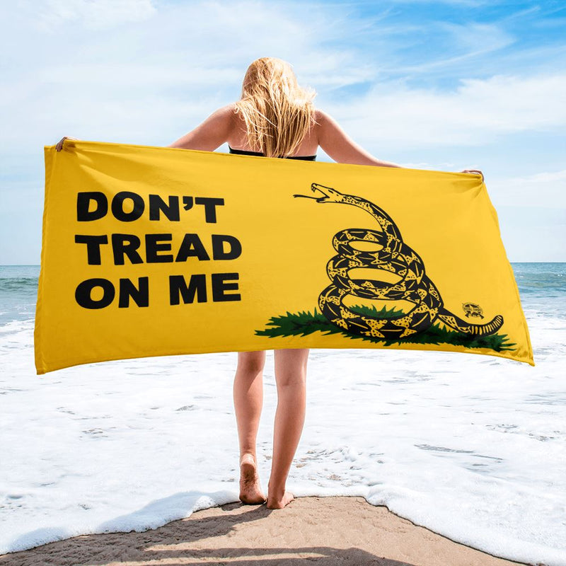 Don't Tread on Me Luxury Beach / Pool Towel Home Decor 